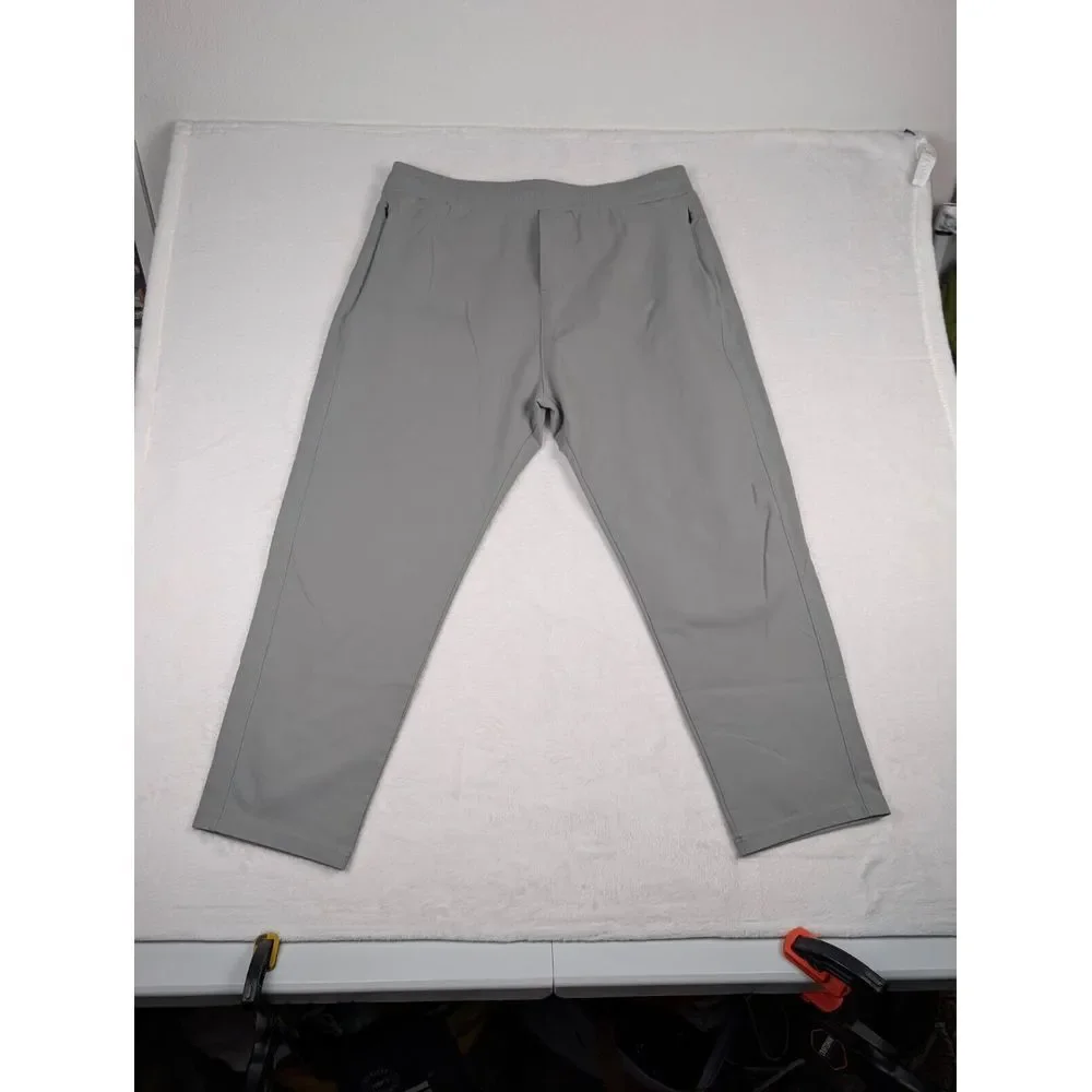 Public Rec Daymaker All Day Everyday Pants Mens 40/32 Gray Drawstring Performanc